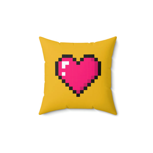 Pixel Heart Square Pillow